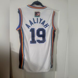 Aaliyah Jersey 19 Bricklayers MTV Rock N Jock Basketball Jersey